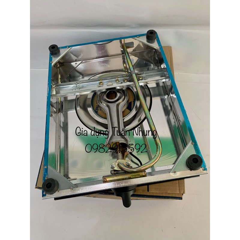 Bếp gas đơn mặt kính Mystar M-D1,M-D2 - Kính đen - Dùng bình gas lớn 6kg/ 12kg