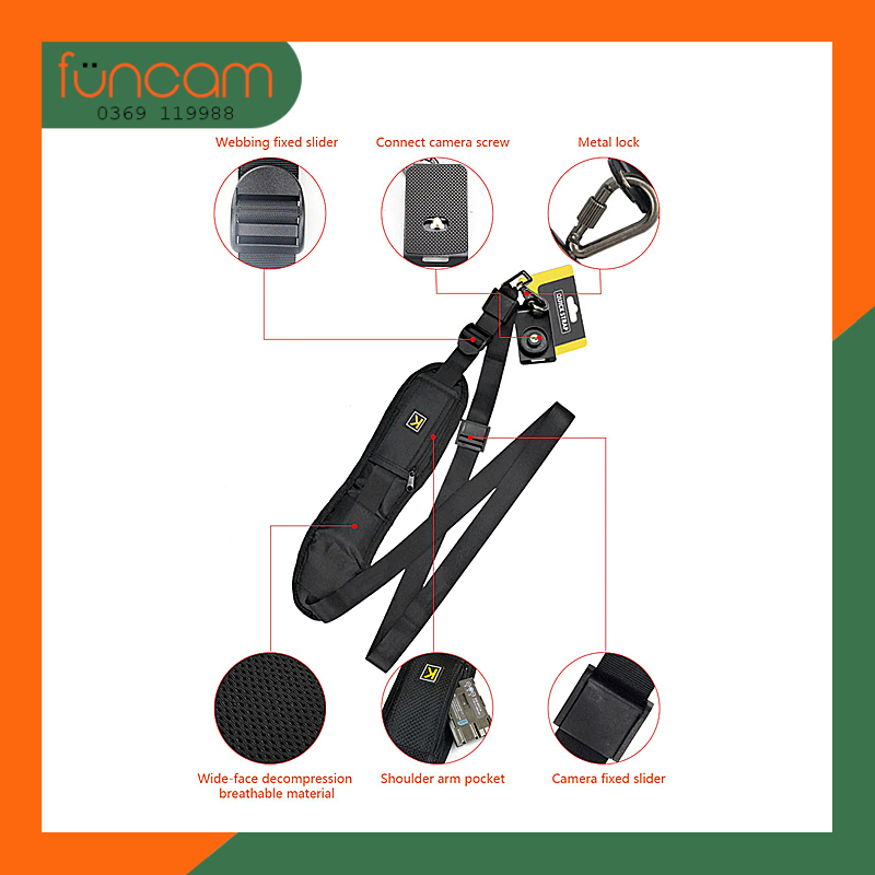 Dây Đeo Máy Ảnh Thao Tác Nhanh