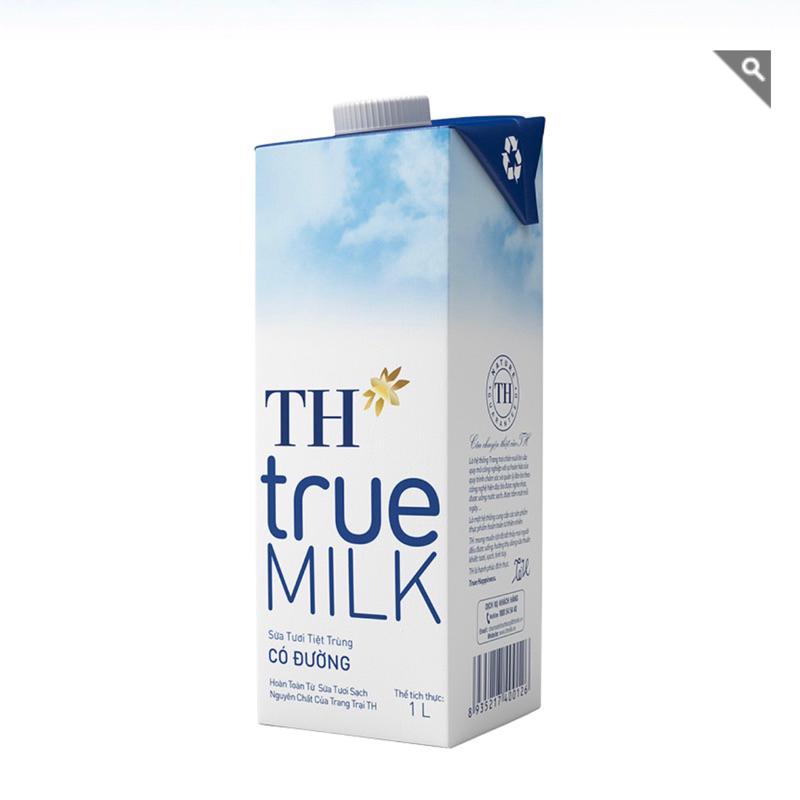 Hộp sữa TH True Milk 1 Lít