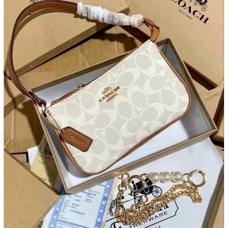 Túi kẹp nách #coach. dây ngọc 20cm chuẩn xịn sò có hộp