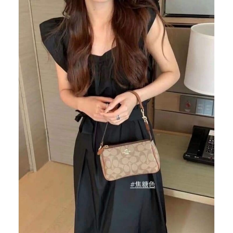 Túi kẹp nách #coach. dây ngọc 20cm chuẩn xịn sò có hộp