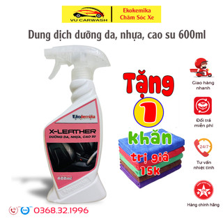 Dung dịch dưỡng da, nhựa, cao su X-LEATHER Ekokemika 600ml