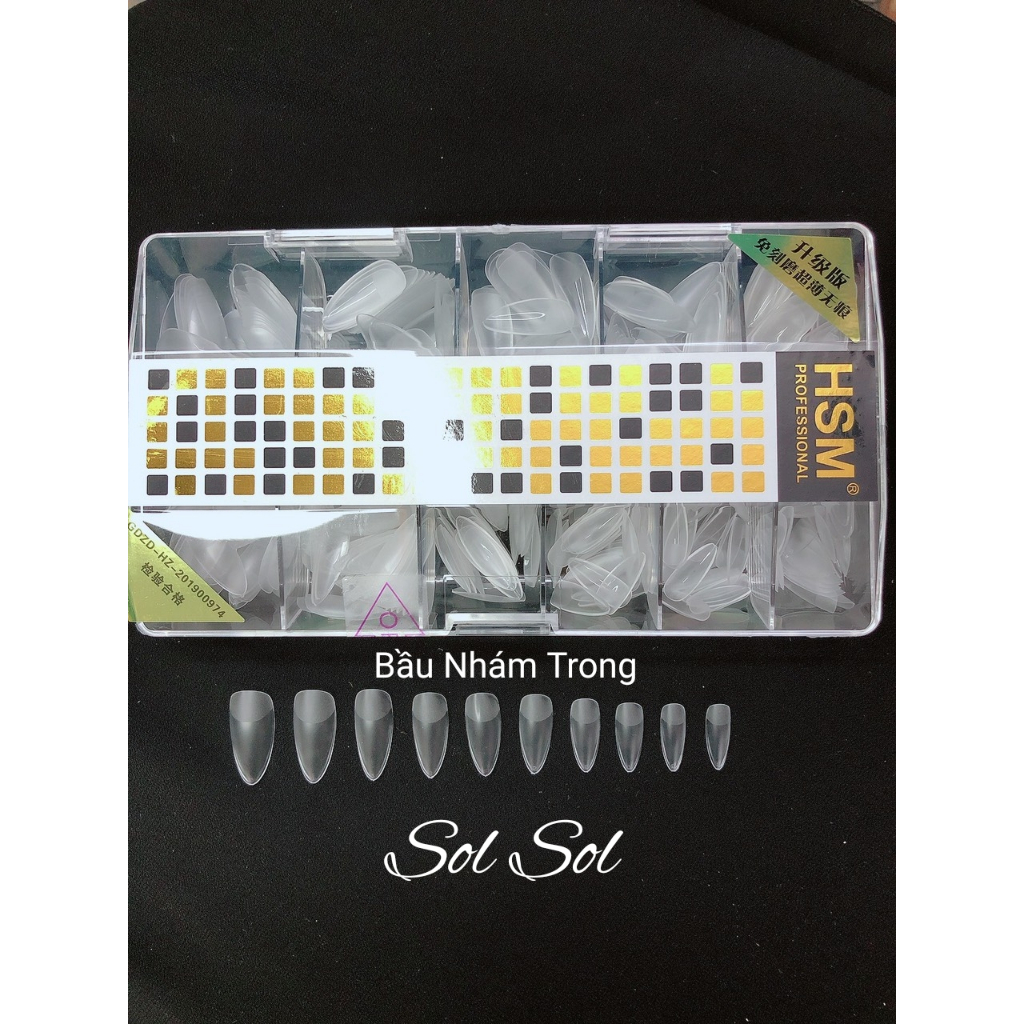 Móng úp lẻ size HSM - phom BẦU NHÁM TRONG