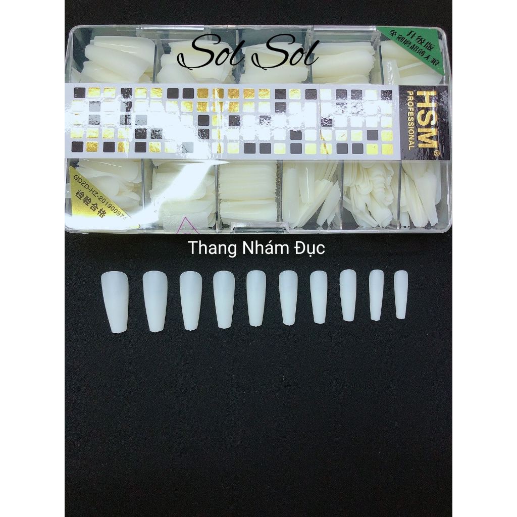 Móng úp lẻ size HSM - phom THANG NHÁM ĐỤC