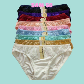 Quần lót nữ chất thun lạnh phối ren cao cấp dày dặn mặc mát đáy lót kháng khuẩn hàng Việt Vam