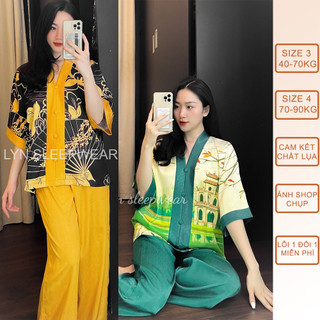 Đồ lam, pháp phục đi chùa bigsize 40-90kg. lụa xước