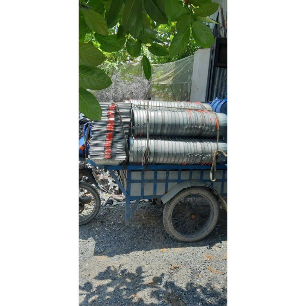 MÁNG NƯỚNG THAN HOA BẰNG NHÔM ,MÁNG TÔN CHO GÀ ĂN, MÁNG HỒ