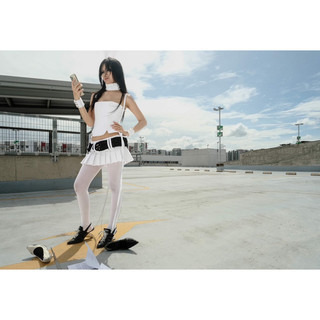 THẮT LƯNG PHỐI ĐINH TÁN, NÚT BẤM - ANDROGYNOUS BELT