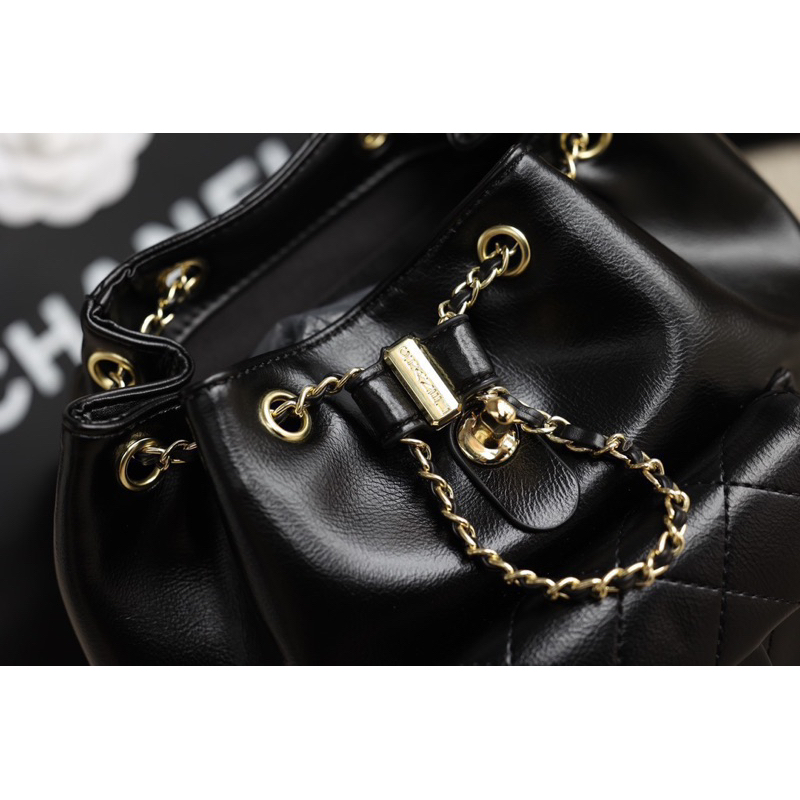 Balo Cha.nel size 22cm chất da mềm fullbox nam châm