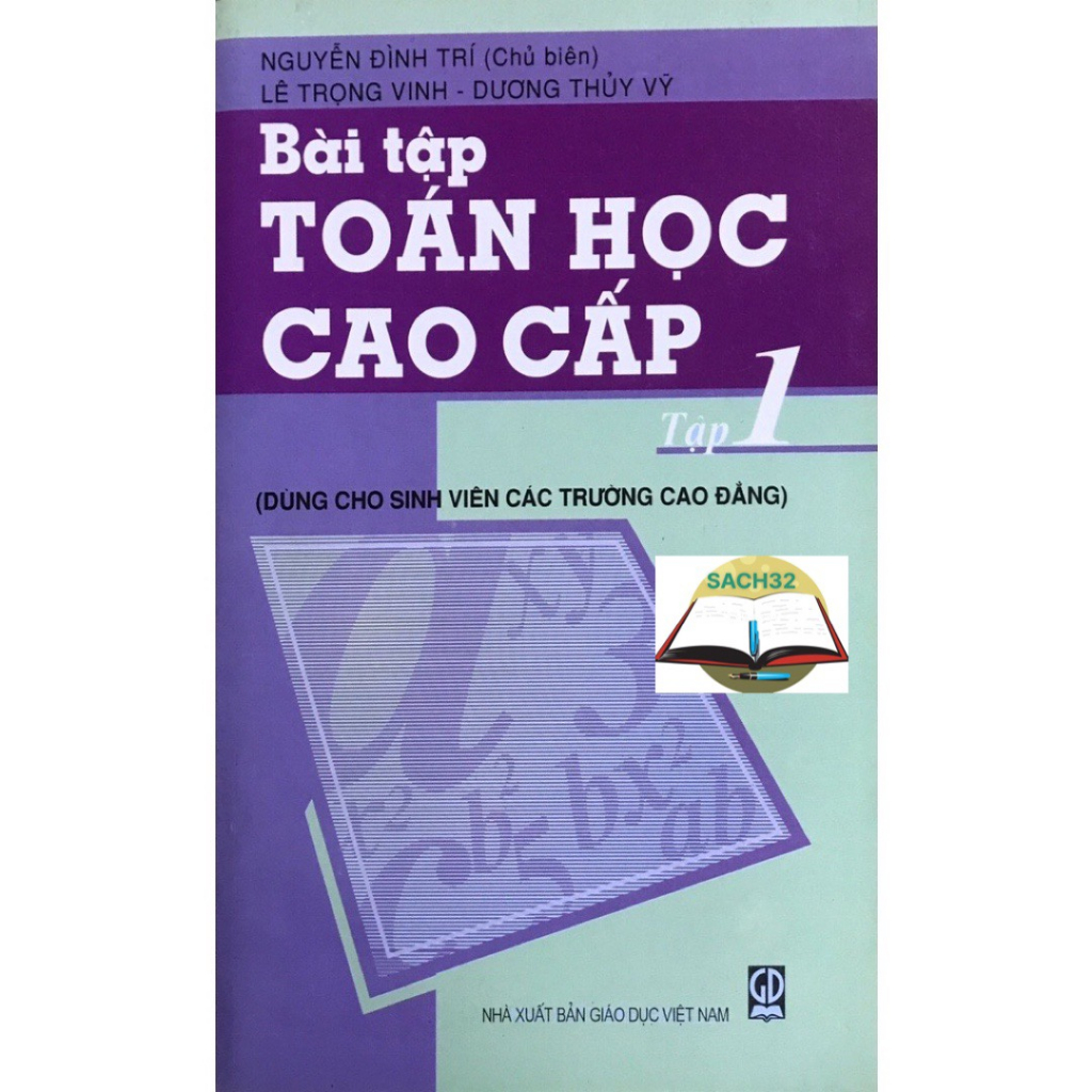 Sách - Combo Giáo Trình Toán Cao Cấp Tập 1 + Bài Tập