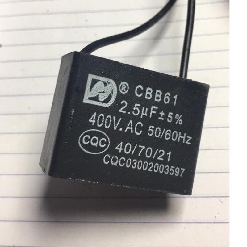 Tụ quạt 2,5uF-400VAC