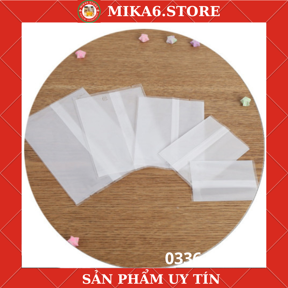 Set 100 Túi đựng bánh cookie/ bánh quy/ trà hoa HÀN NHIỆT nhiều kích thước - MIKA6.STORE