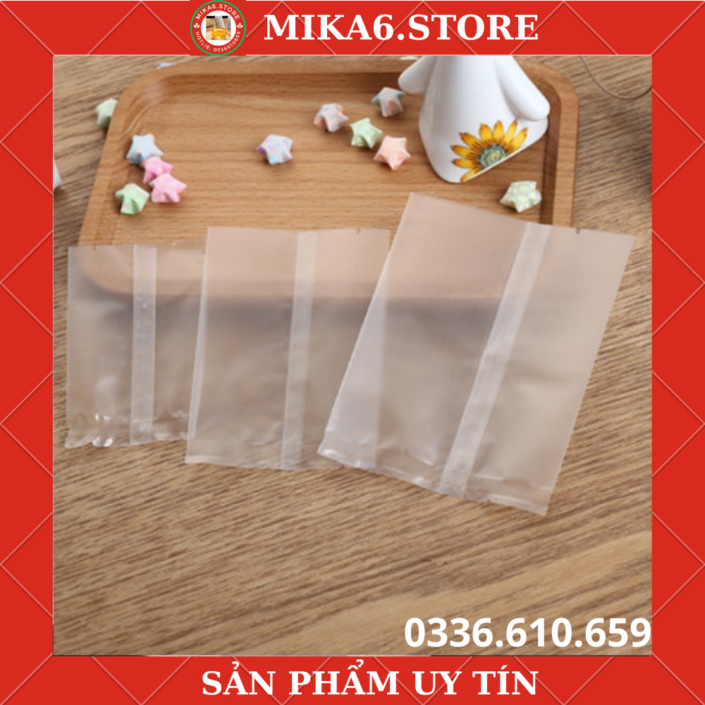 Set 100 Túi đựng bánh cookie/ bánh quy/ trà hoa HÀN NHIỆT nhiều kích thước - MIKA6.STORE