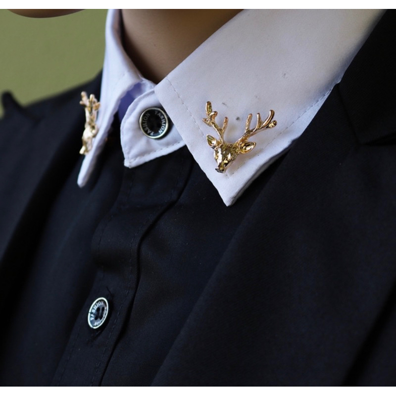 Cài cổ áo nam nữ đầu hưu phong cách Châu Âu