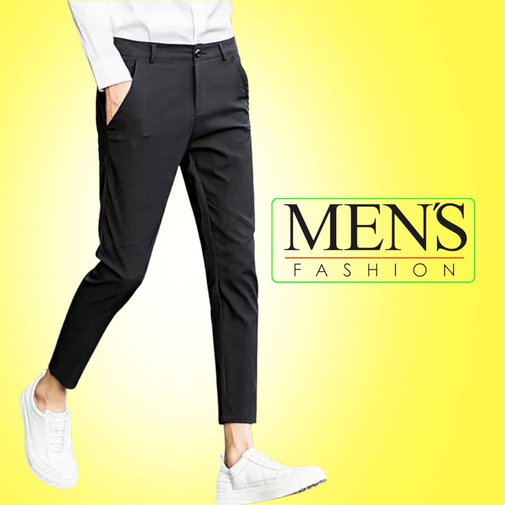 Quần tây nam Hàn Quốc màu đen cao cấp kiểu dáng trẻ trung thoải mái