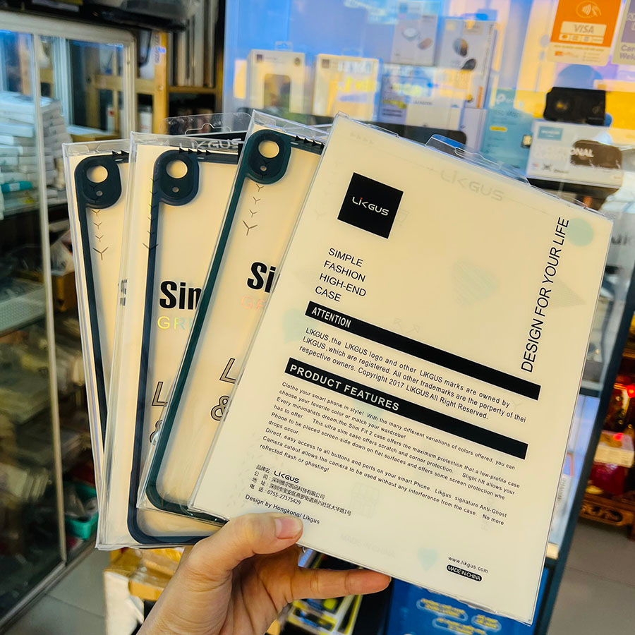 Ốp lưng dành cho iPad Air 4, Air 5 10.9 inch Likgus trong suốt viền màu chính hãng