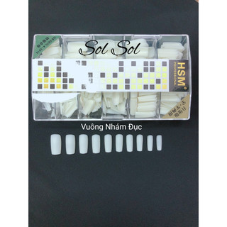 Móng úp lẻ size hsm - phom vuông nhám đục