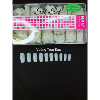 Móng úp lẻ size hsm - phom vuông trơn đục