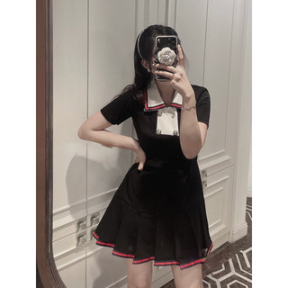 Váy đuôi cá cổ sơmi CG