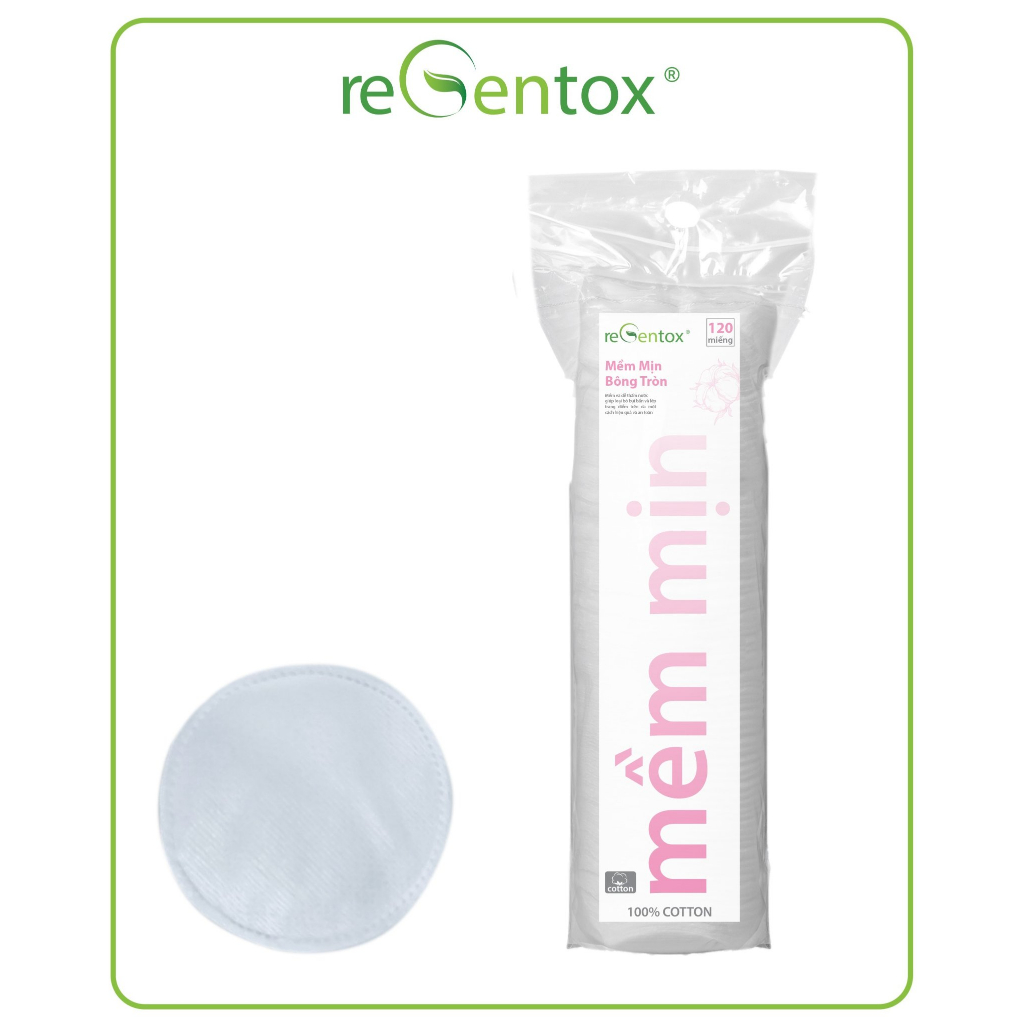 Bông tẩy trang Regentox mịn tròn êm dịu
