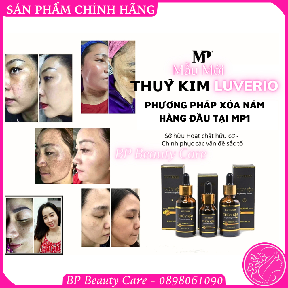 Serum LUVERIO số 2 Melasma Pigment xóa nám thủy kim chuyên sâu, xóa thâm da lâu ngày