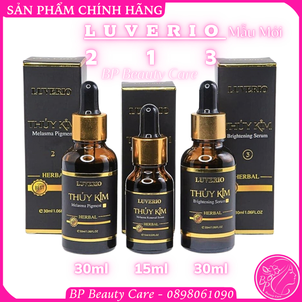 Serum LUVERIO số 2 Melasma Pigment xóa nám thủy kim chuyên sâu, xóa thâm da lâu ngày