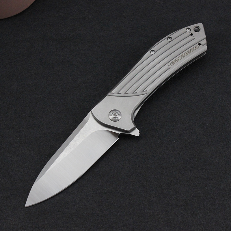 Zero Error ZT0801 Carbon 430 Thép Xử lý CNC Sanding Body Proof Ngoài trời Trường 9CR14MOV Gấp