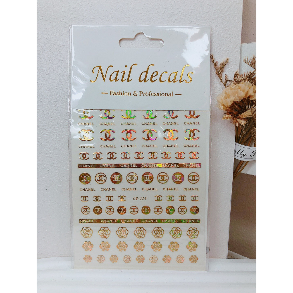 Sticker dán móng hình thương hiệu (CB 114)