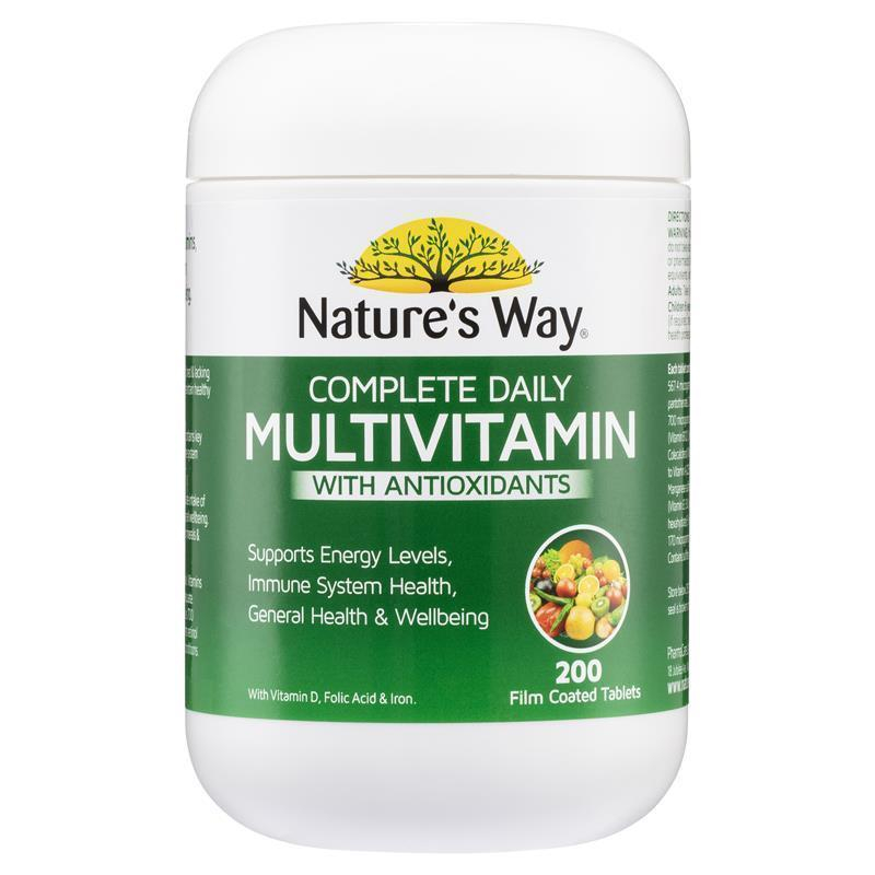 Vitamin tổng hợp nature’s way complete daily multivitamin Healthy Care Úc 200 viên BeautiMax8