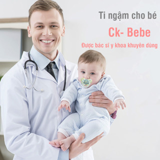 Ti giả cho trẻ, núm ti giả bibs cho bé trai, gái Silicon có hộp đựng Ckbebe - hàng loại 1