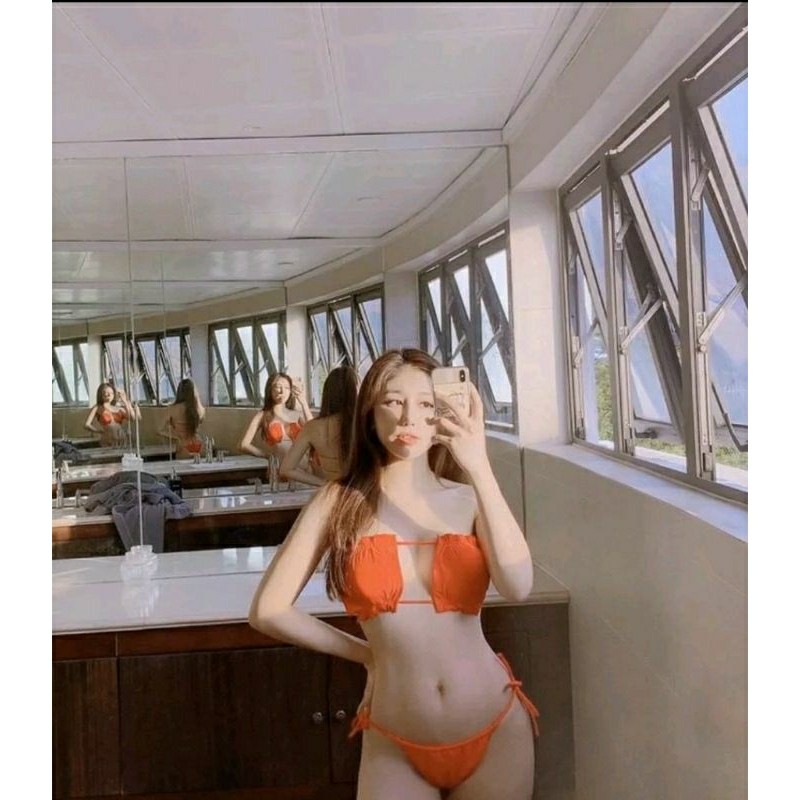 Bikini 2 mảnh đi biển bơi lội có mút ngực xinh xắn