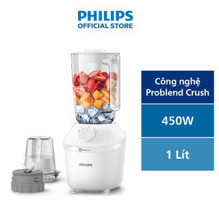 Máy xay sinh tố philips hr2041/10 - 450w - 2 cối nhựa - hàng chính hãng - bh 24 tháng