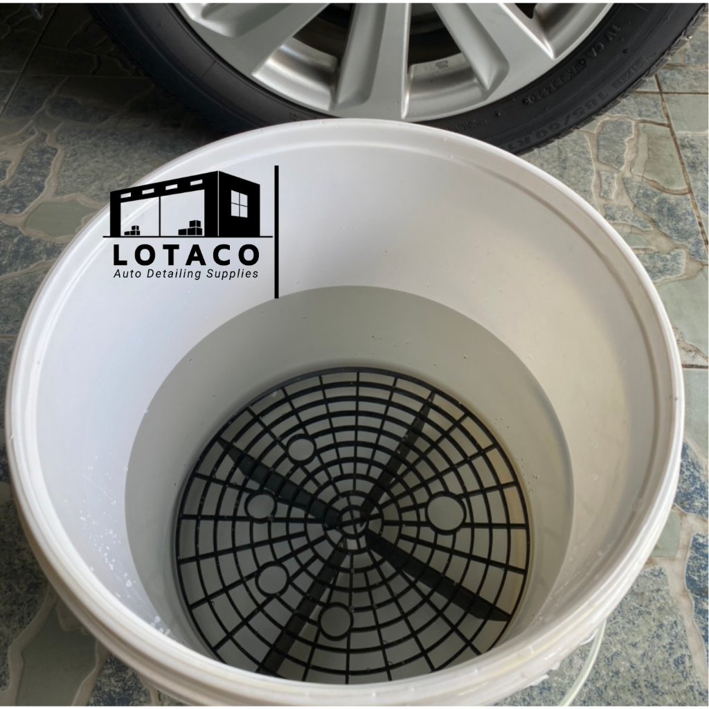 Xô rửa xe chuyên dùng có lưới chặn cát  - hạn chế vết xướt khi rửa xe