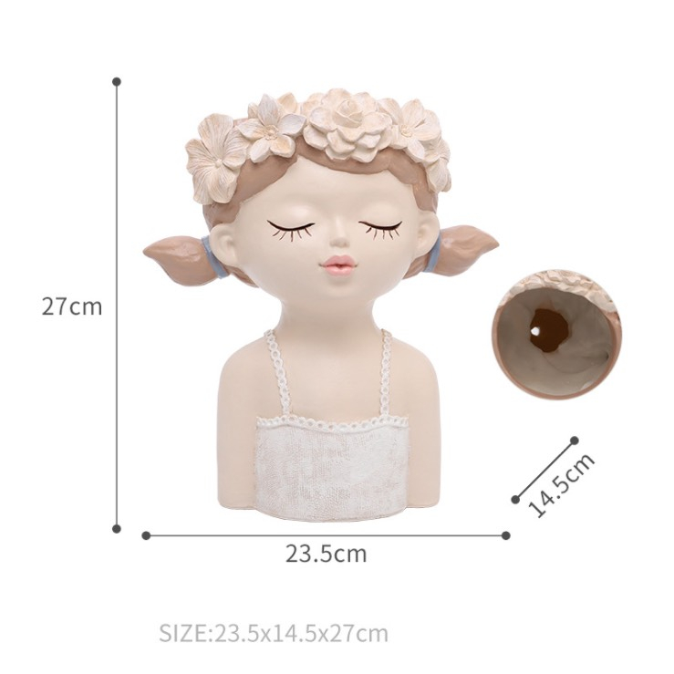 Tô Tượng Thạch Cao Cô Gái Thiên Thần Size Lớn - Tượng Tô Màu Cho Bé Tặng 1 Tượng Nhỏ Dễ Thương - Bảo Bình Decor