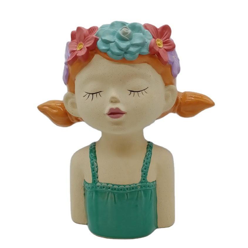 Tô Tượng Thạch Cao Cô Gái Thiên Thần Size Lớn - Tượng Tô Màu Cho Bé Tặng 1 Tượng Nhỏ Dễ Thương - Bảo Bình Decor