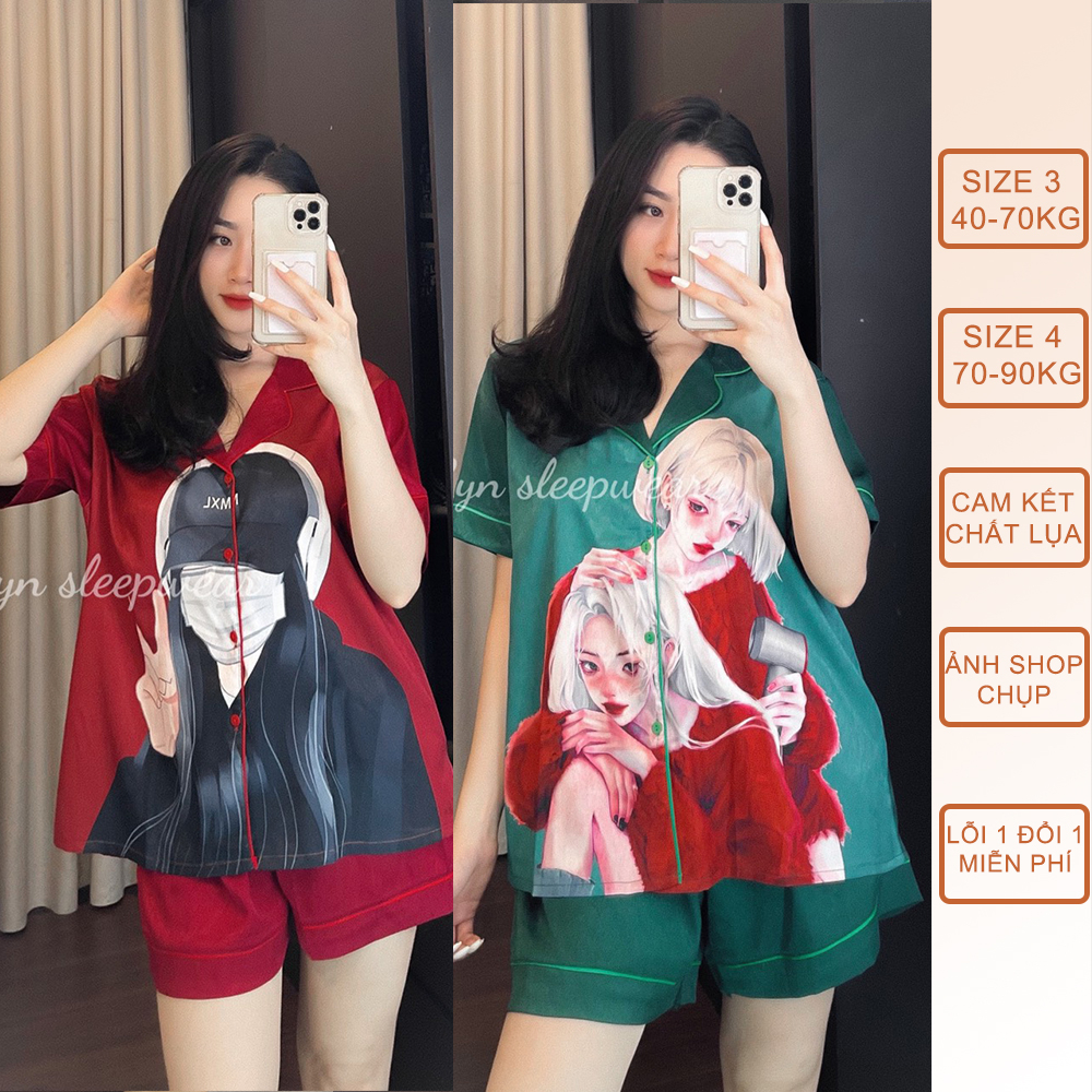 Đồ bộ, đồ ngủ ĐÙI bigsize 40-90kg Xước Thiết Kế-Pyjama