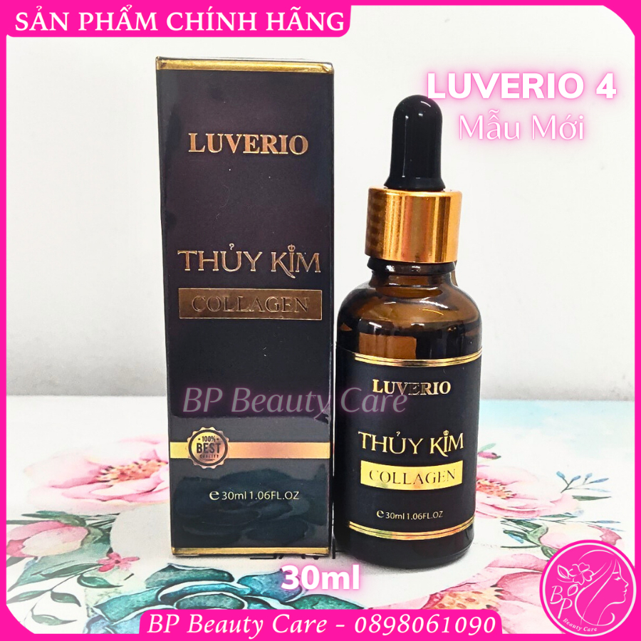 Collagen LUVERIO số 4 THỦY KIM skin recovery giúp dưỡng da sáng mịn căng bóng