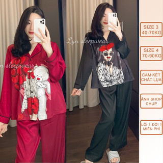 Đồ bộ, đồ ngủ dài bigsize 40-90kg xước thiết kế-pyjama