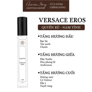 Tinh Dầu Nước Hoa Nam Versace Eros EDP Aroma Story 10ml Chai Xịt, Nam Tính, Thu Hút, Lưu Hương 6-8 Giờ