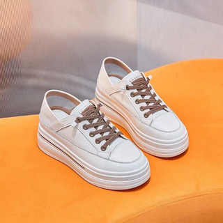 giày thể thao sneaker độn đế da miếng siêu mềm mẫu mới fullbox