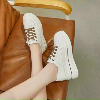 giày thể thao sneaker độn đế da miếng siêu mềm mẫu mới fullbox