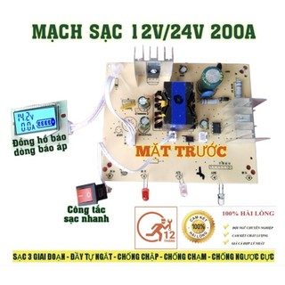 Mạch sạc ac quy đầy tự ngắt hệ 12/24v 4-200a