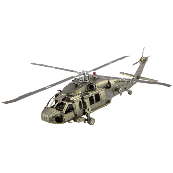 Mô Hình Kim Loại 3D Lắp Ráp Metal Head Trực Thăng Đa Dụng UH-60 Black Hawk [chưa ráp]