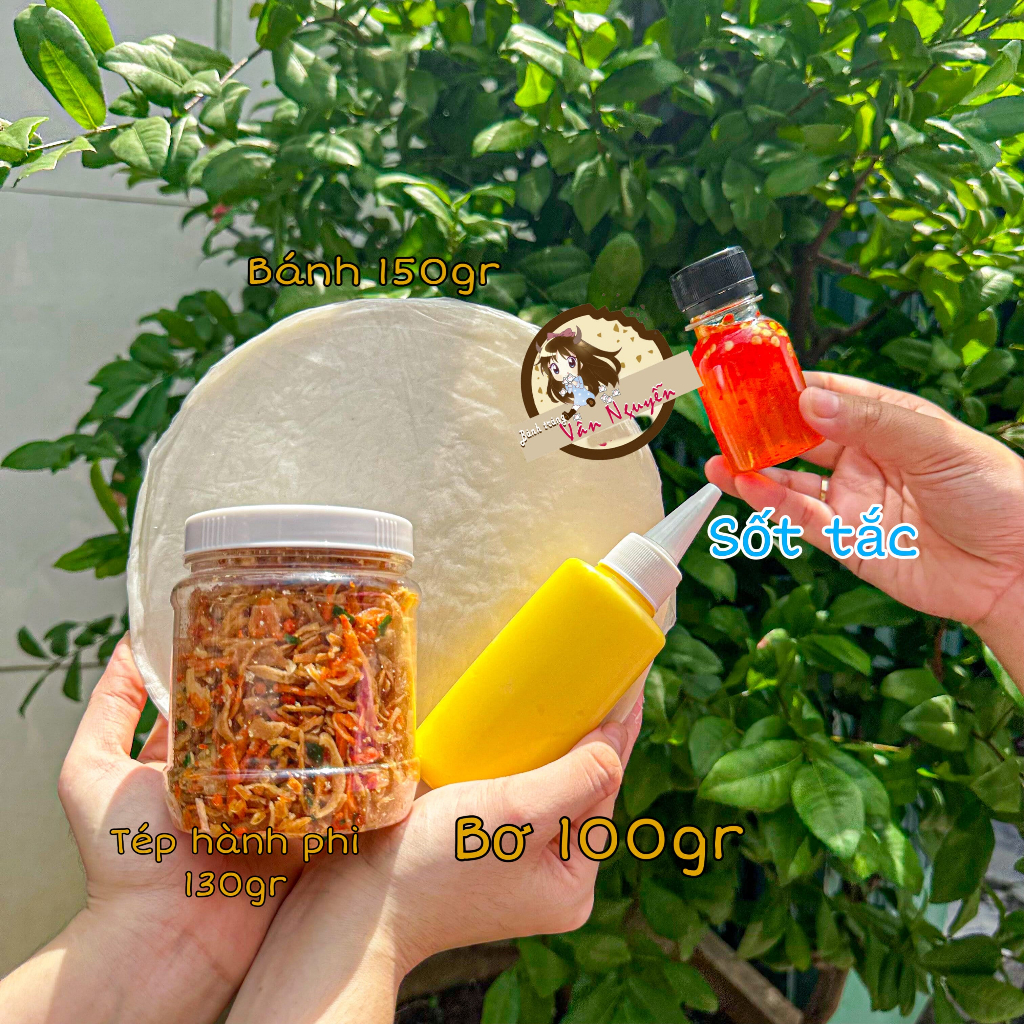 Combo bánh tráng tóp mỡ mini tặng 2 sốt. Bánh tráng vân nguyễn