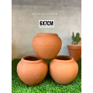 Chậu Đất Nung Chum Mini KT 6x7cm  - Trồng Sen Đá - Xương Rồng - LỖI 1 ĐỔI 1