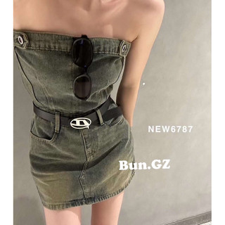 Váy đầm quây jeans mốc kh