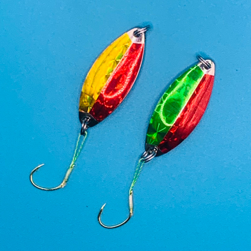 Mồi thìa lượn câu chày 4g , 6g lưỡi đơn thìa spoon lure suối sông hồ