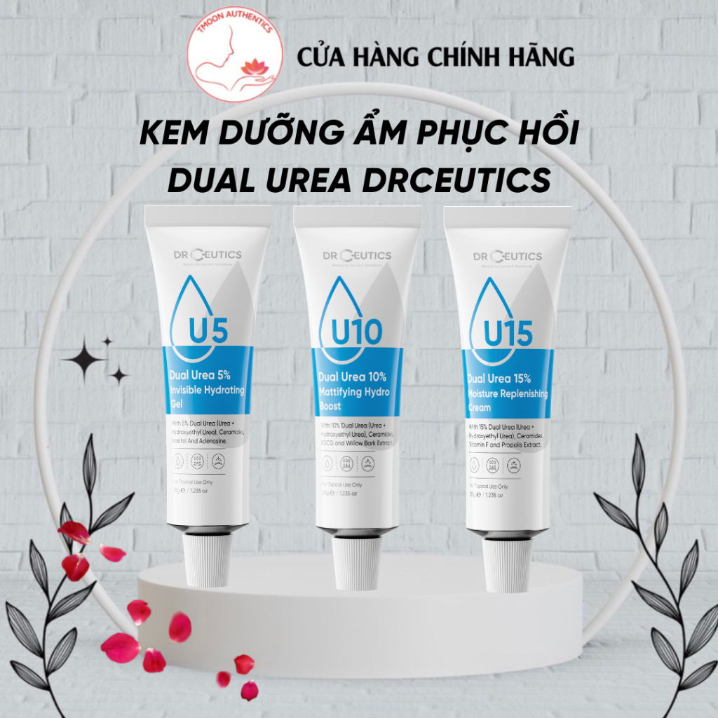 Drceutics Gel Giữ Ẩm Và Hồi Phục Da Dual Urea 5% 10% 15% Invisible Hydrating Gel - Tmoon Authentic