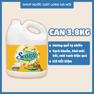 Nước rửa chén bát hương quế Senny 3.6kg sạch dầu mỡ, khử mùi tanh