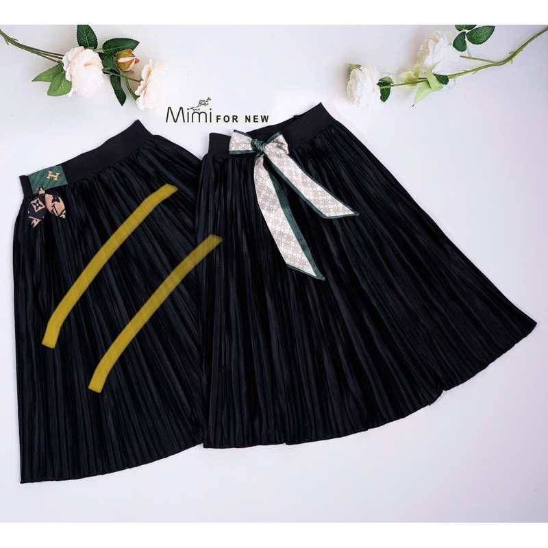 Chân Váy xếp ly chân váy xoè đi học cho bé Gái